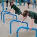 Outdoor Fitness Equipment Trail Course Park Playground Military Push Up Stand